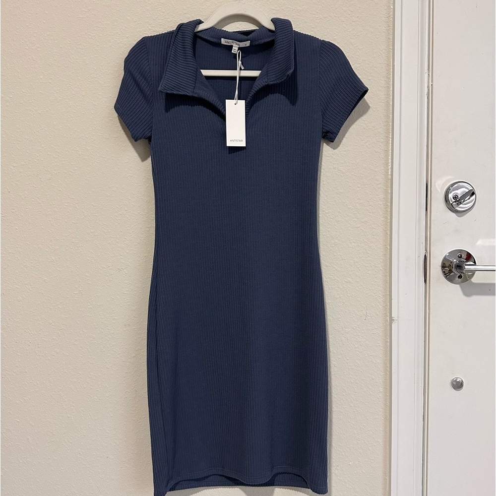 New Blue fitted dress - Antistar